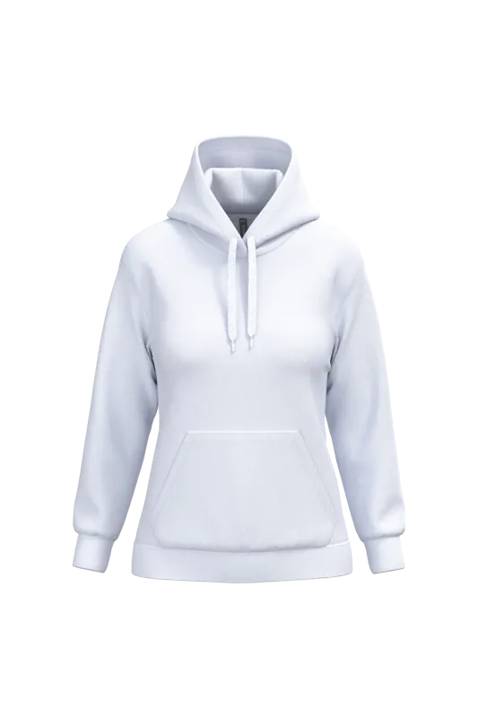 Eco damessweater met capuchon in White