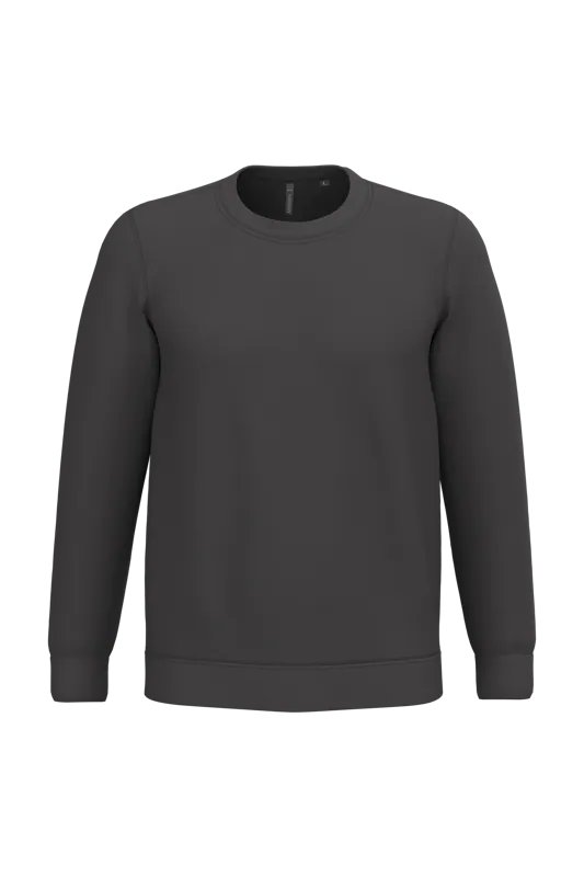 Sweater ronde hals in Dark Grey