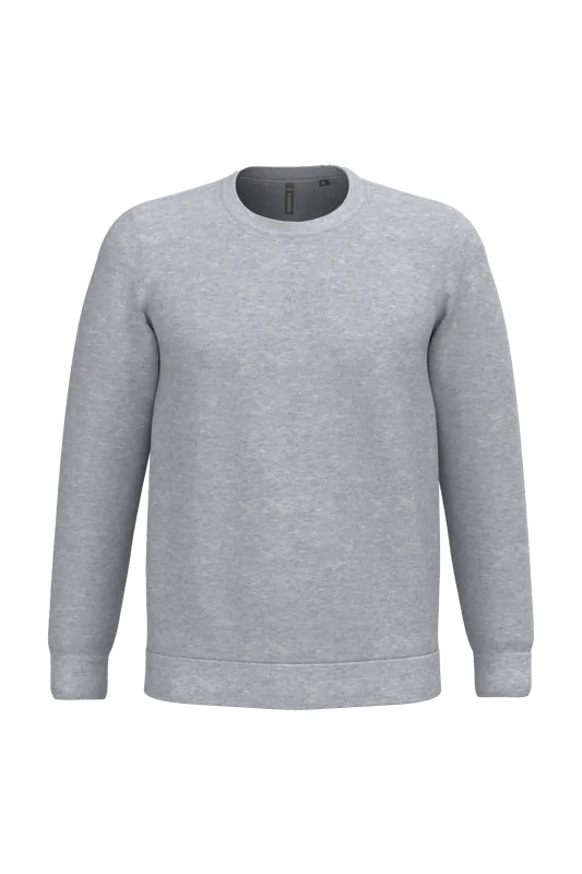 Sweater ronde hals in Oxford Grey