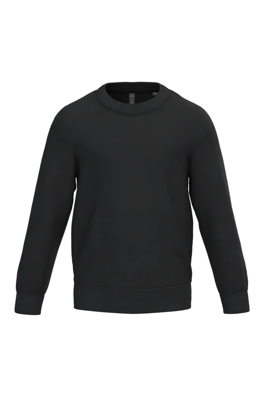 Kindersweater ronde hals in Black