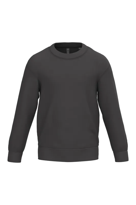 Kindersweater ronde hals in Dark Grey