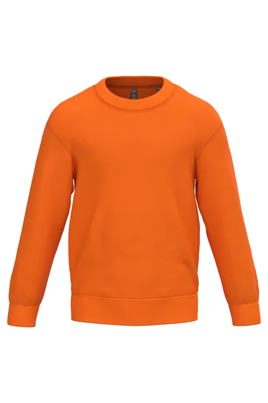 Kindersweater ronde hals in Orange