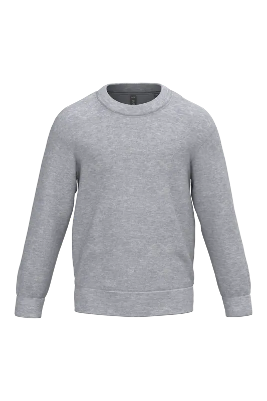 Kindersweater ronde hals in Oxford Grey