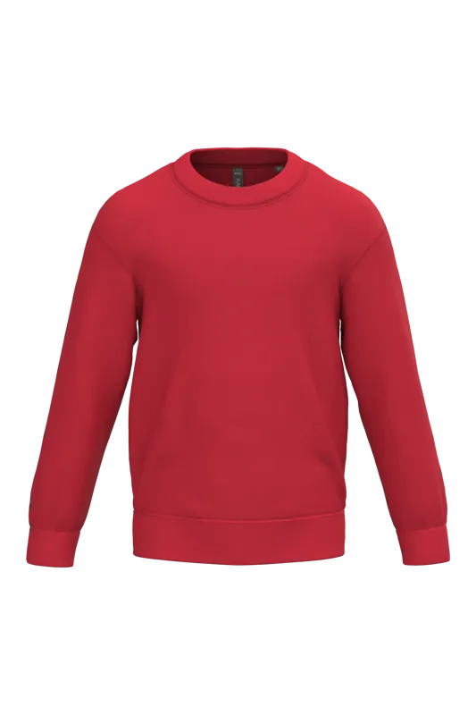 Kindersweater ronde hals in Red
