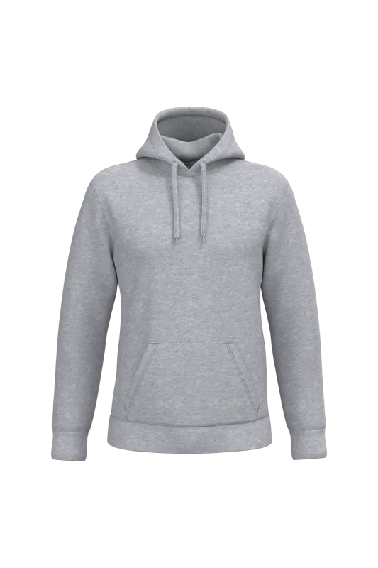 Herensweater met capuchon in Oxford Grey