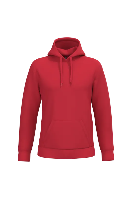 Herensweater met capuchon in Red