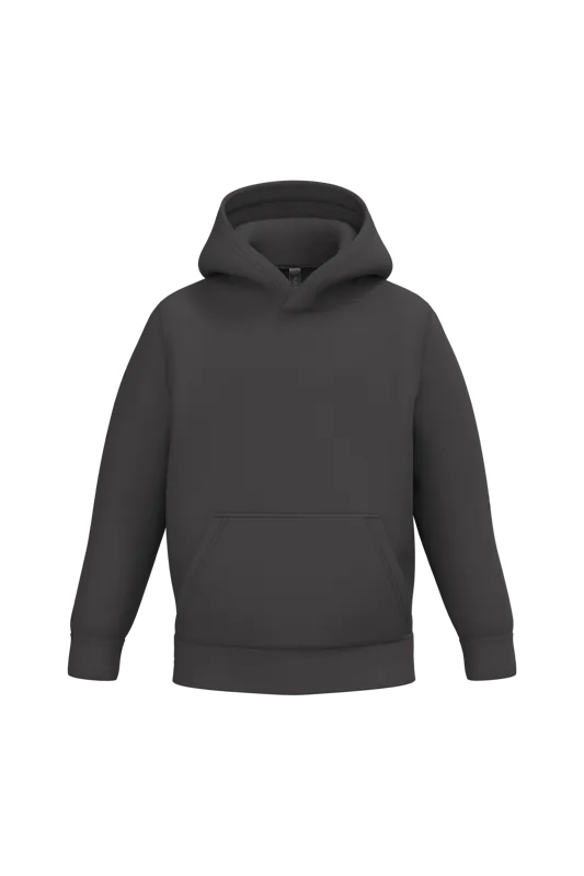 Kindersweater met capuchon in Dark Grey