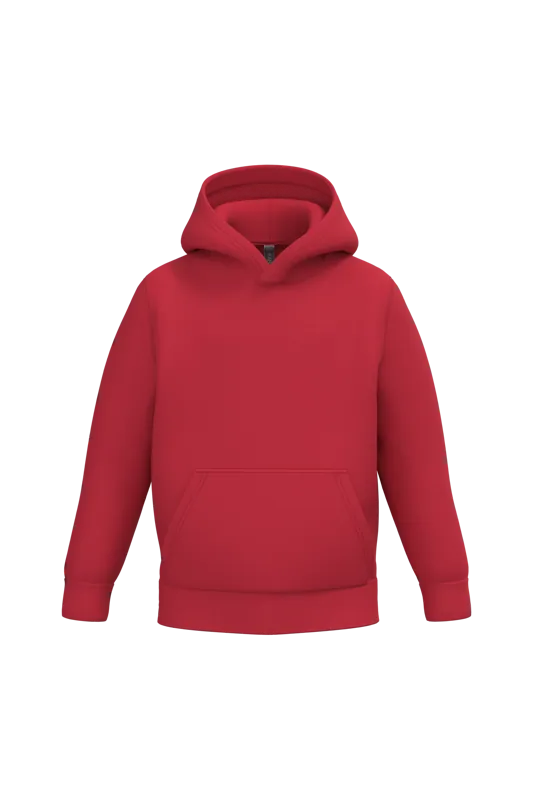 Kindersweater met capuchon in Red