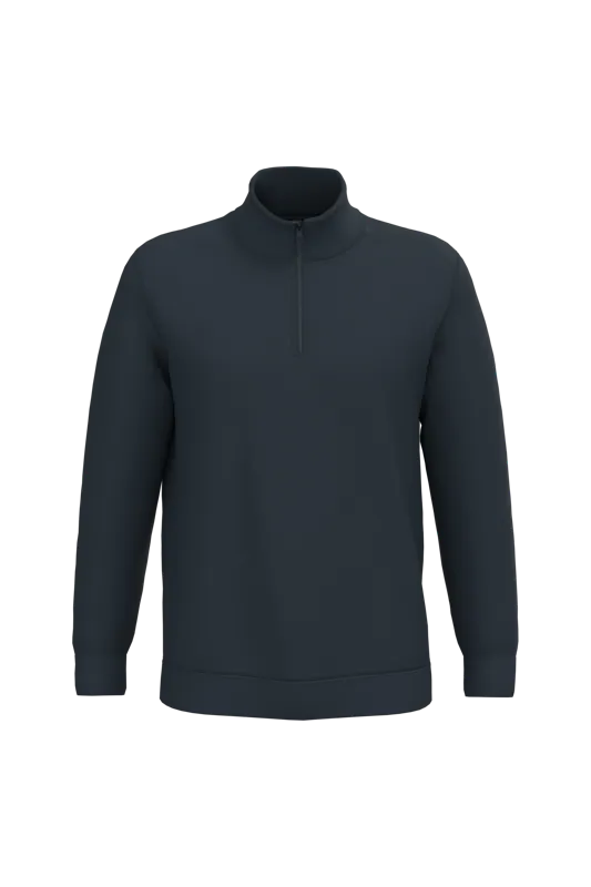 Sweater met ritskraag in Navy