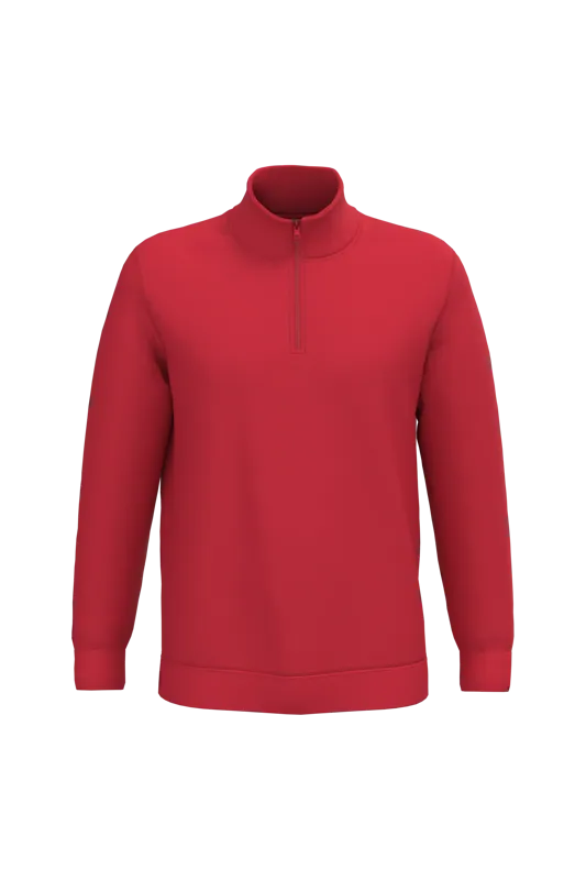 Sweater met ritskraag in Red
