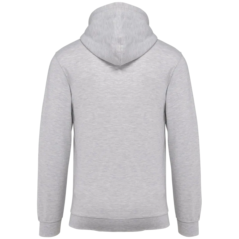 Sweatvest met capuchon in Ash Heather, achterkant