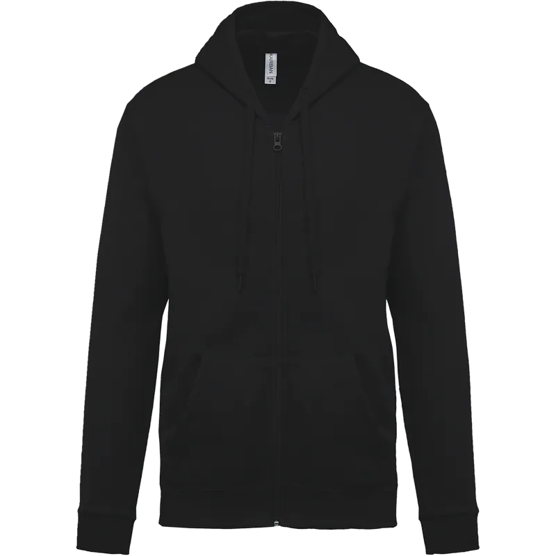Sweatvest met capuchon in Black