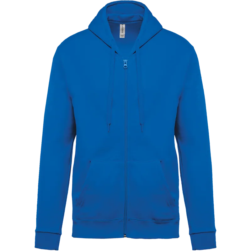 Sweatvest met capuchon in Light Royal Blue