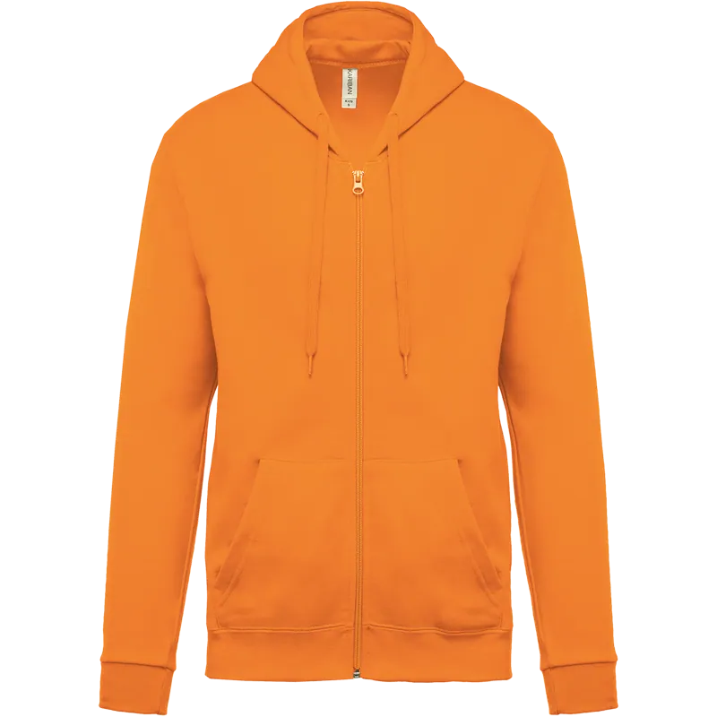 Sweatvest met capuchon in Orange
