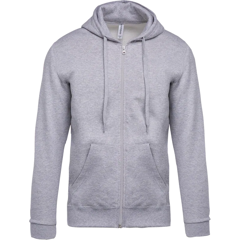 Sweatvest met capuchon in Oxford Grey