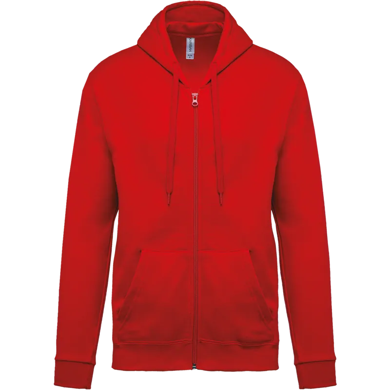 Sweatvest met capuchon in Red