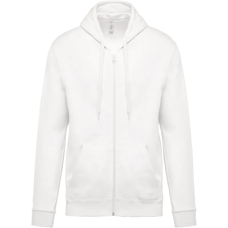 Sweatvest met capuchon in White