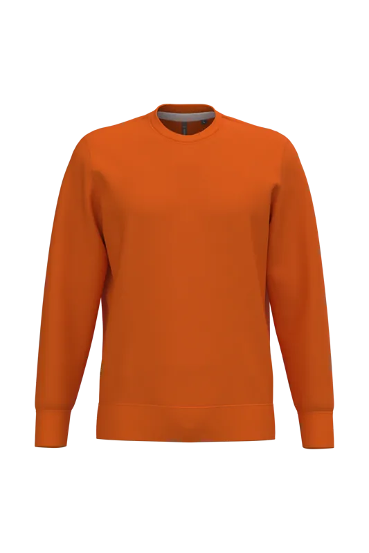 Sweater ronde hals in Orange