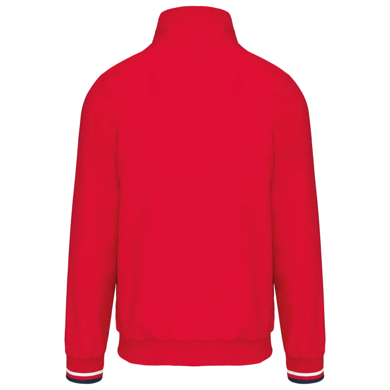 Herenjack in Red / White / Navy, achterkant