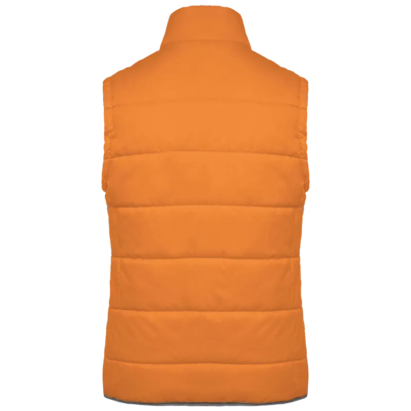 Gewatteerde bodywarmer in Orange, achterkant