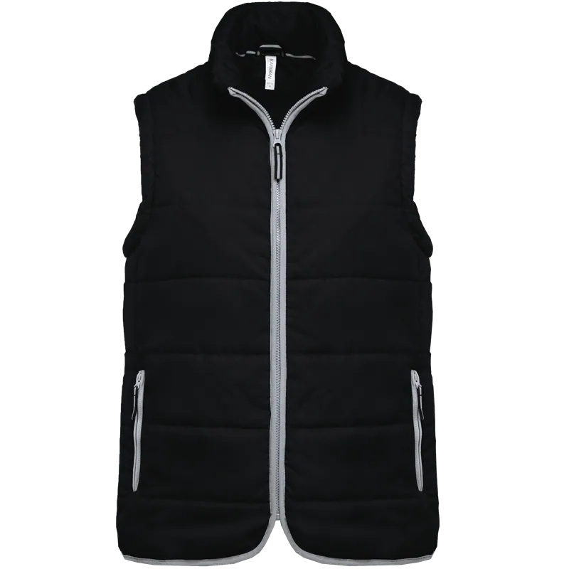 Gewatteerde bodywarmer in Black