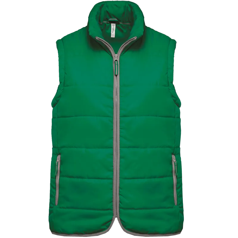 Gewatteerde bodywarmer in Kelly Green