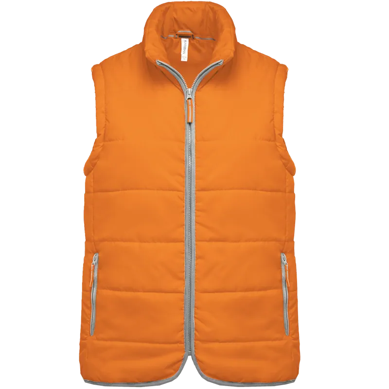 Gewatteerde bodywarmer in Orange