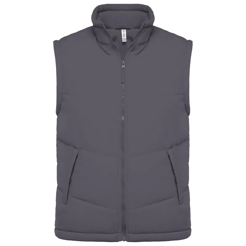Met fleece gevoerde bodywarmer in Convoy Grey