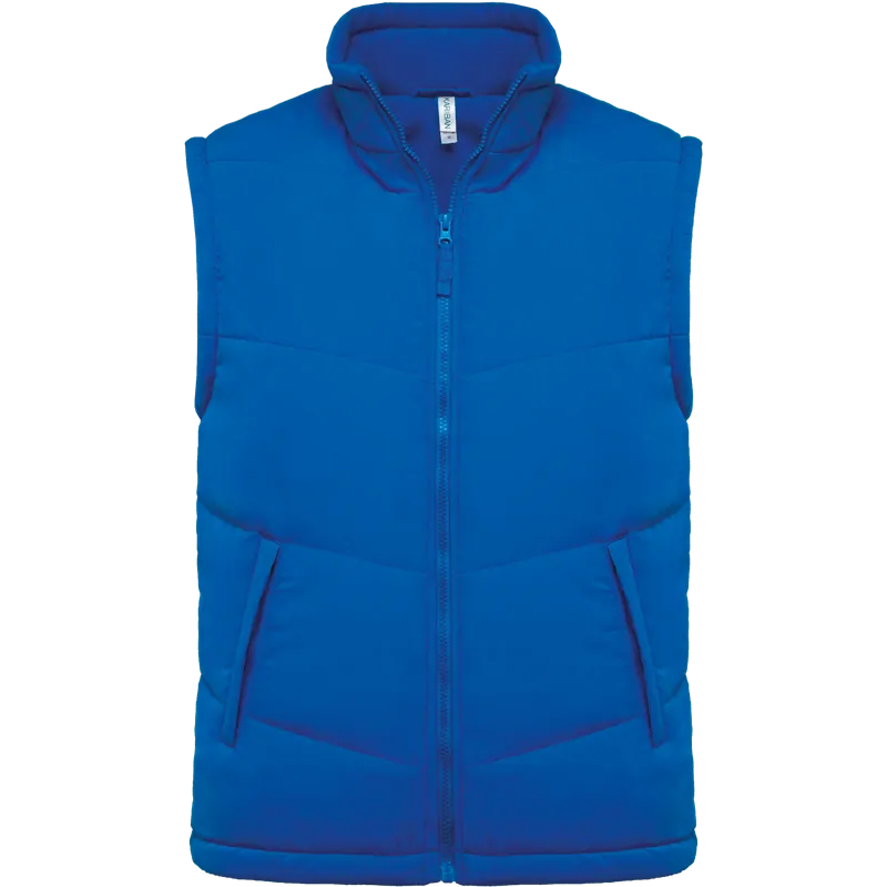 Met fleece gevoerde bodywarmer in Light Royal Blue
