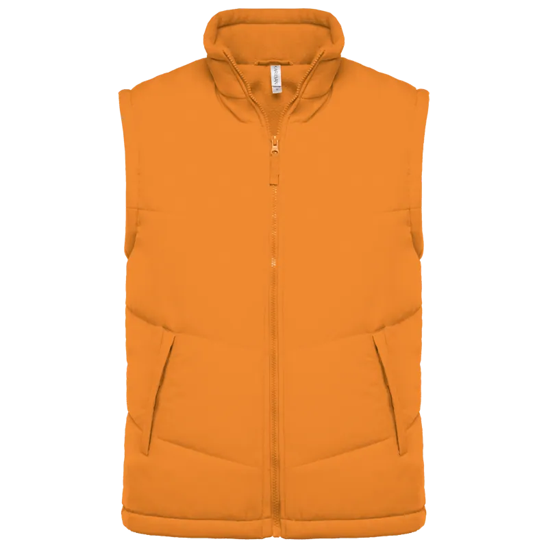 Met fleece gevoerde bodywarmer in Orange