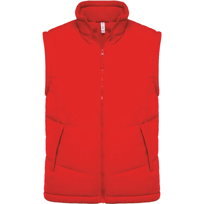 Met fleece gevoerde bodywarmer in Red