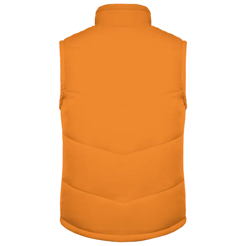 Met fleece gevoerde bodywarmer in Orange, achterkant