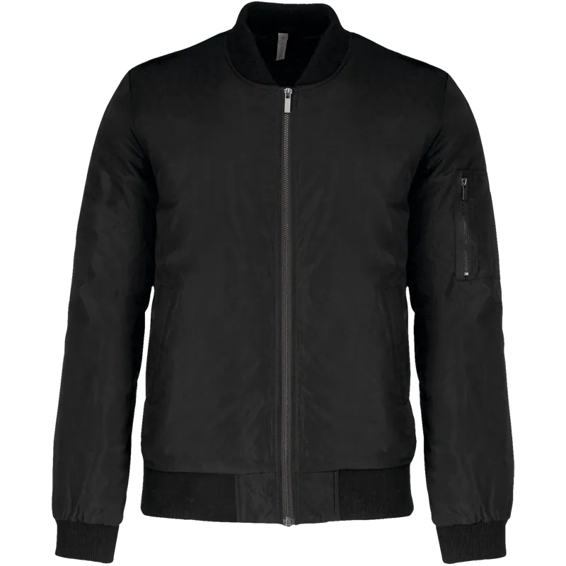 Heren bomberjack in Black