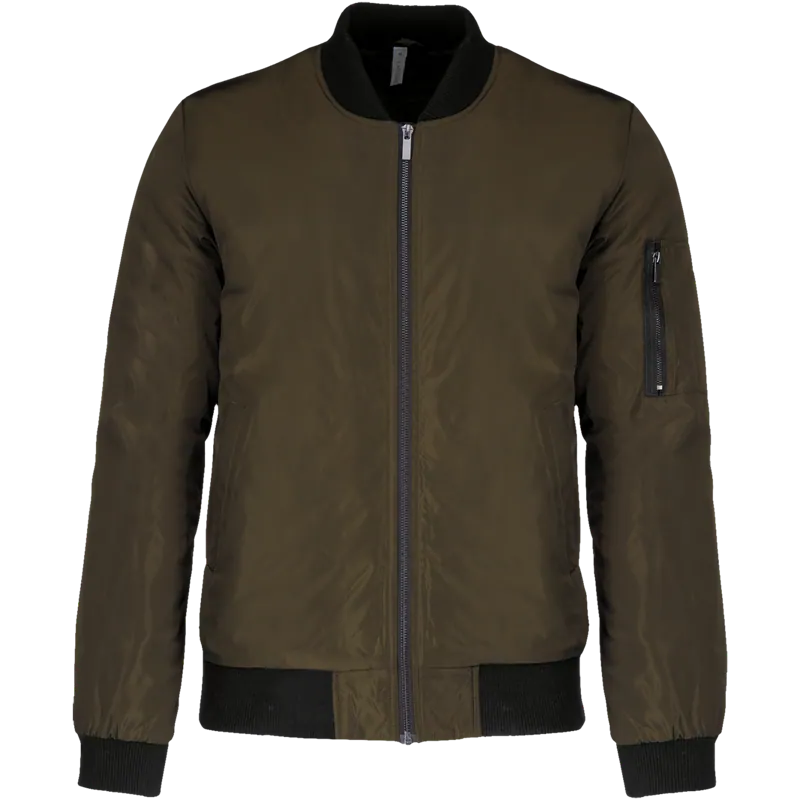 Heren bomberjack in Deep khaki