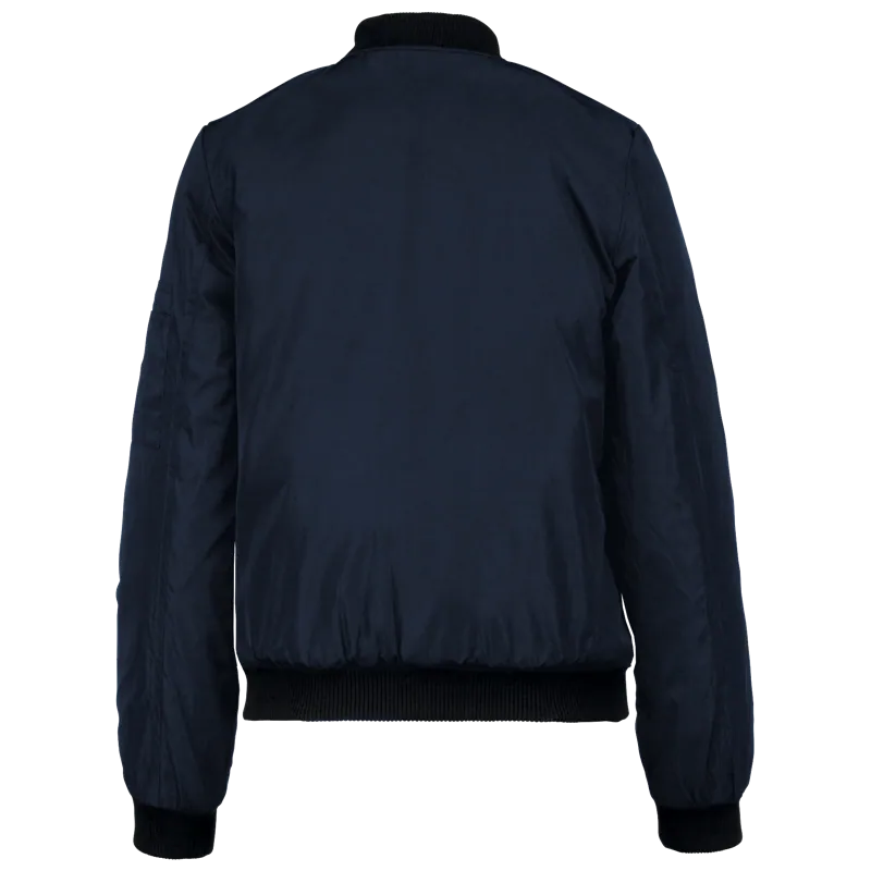 Dames bomberjack in Navy, achterkant