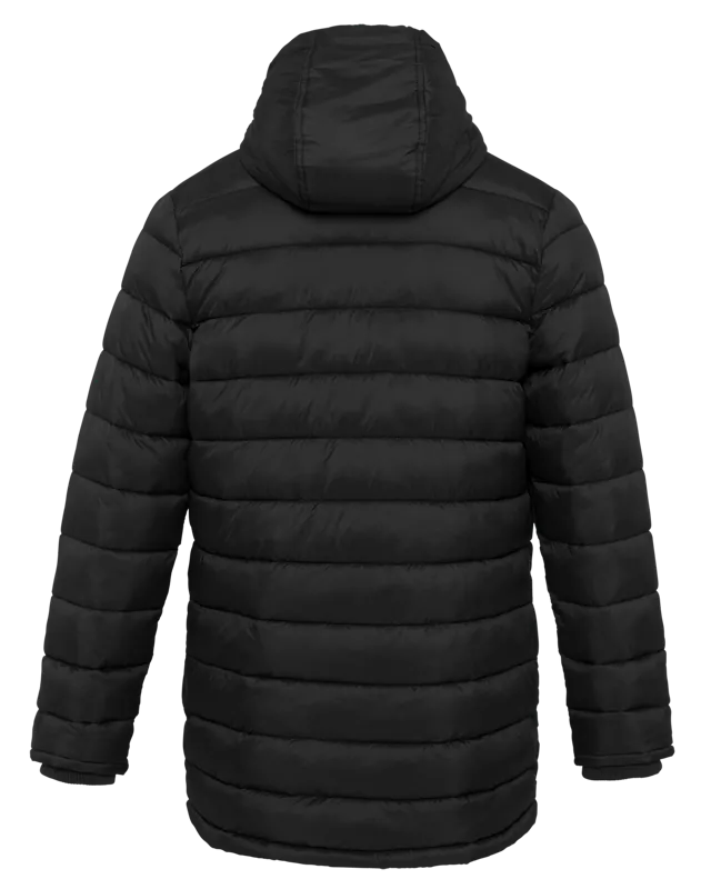 Lichte herenparka met capuchon in Black
