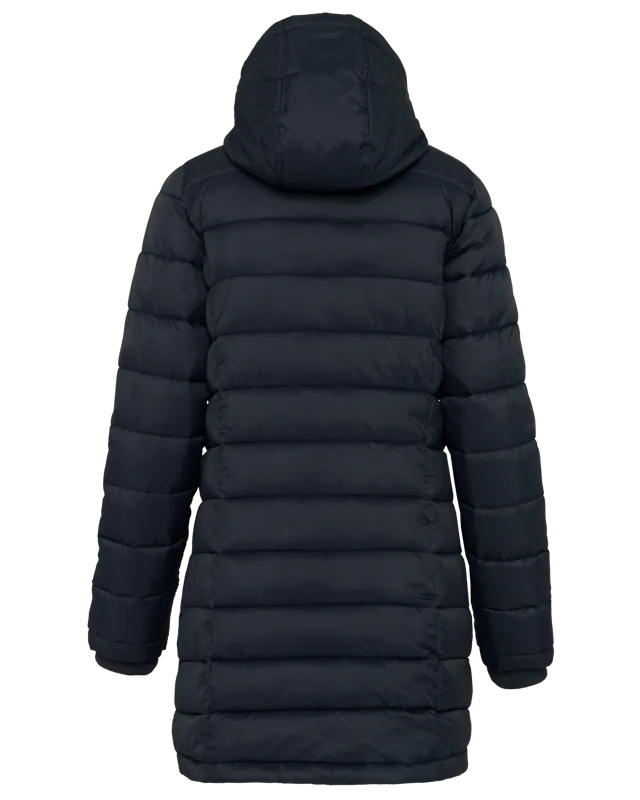 Lichte damesparka met capuchon in Navy
