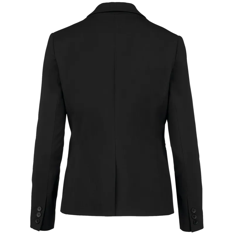 Dames Colbert in Black, achterkant