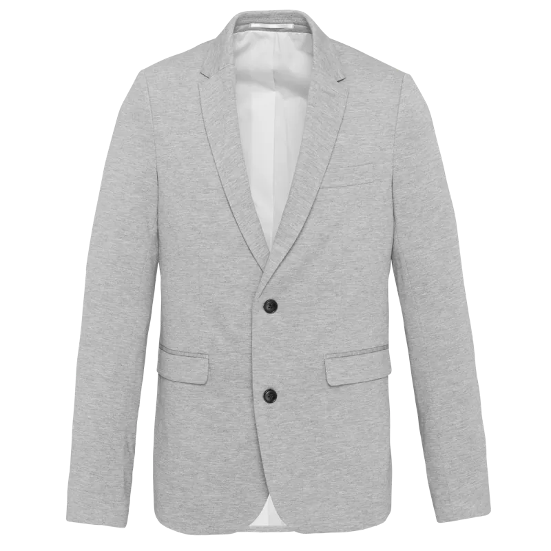 Tricot heren blazer in Light grey heather