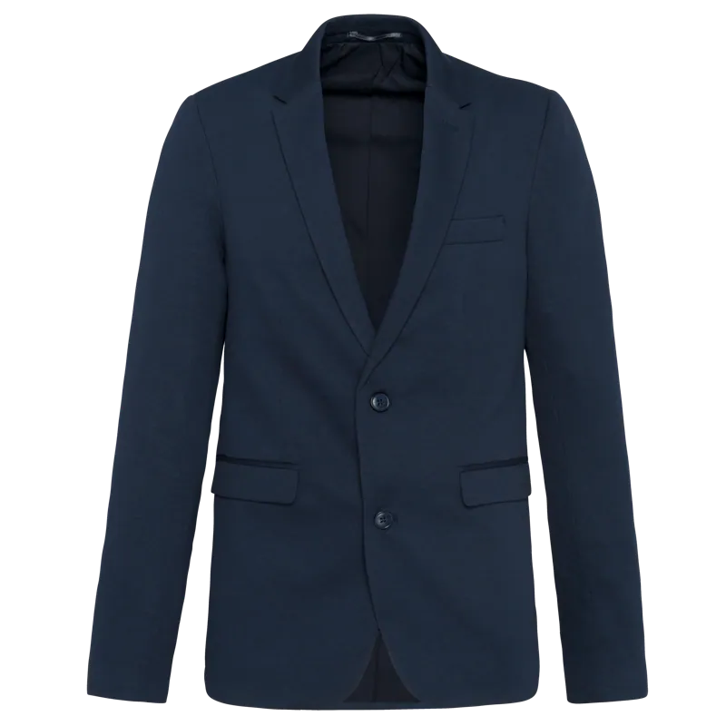 Tricot heren blazer in Night Navy Heather