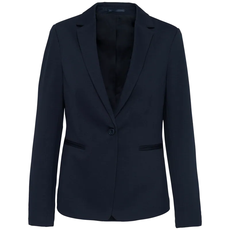 Tricot dames blazer in Night Navy Heather
