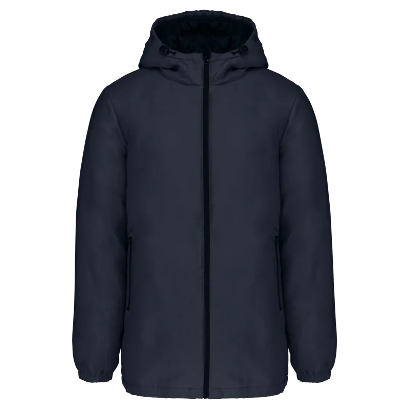 Unisex gerecyclede parka met capuchon in Navy