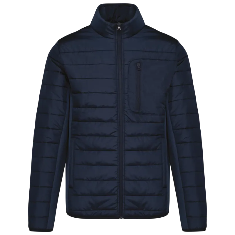 Herenjack van twee stoffen in Mid Navy / Midnight Navy Heather