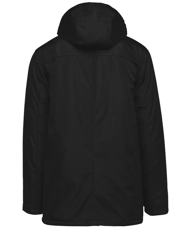 Parka met afneembare capuchon in Black, achterkant