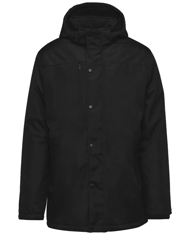 Parka met afneembare capuchon in Black