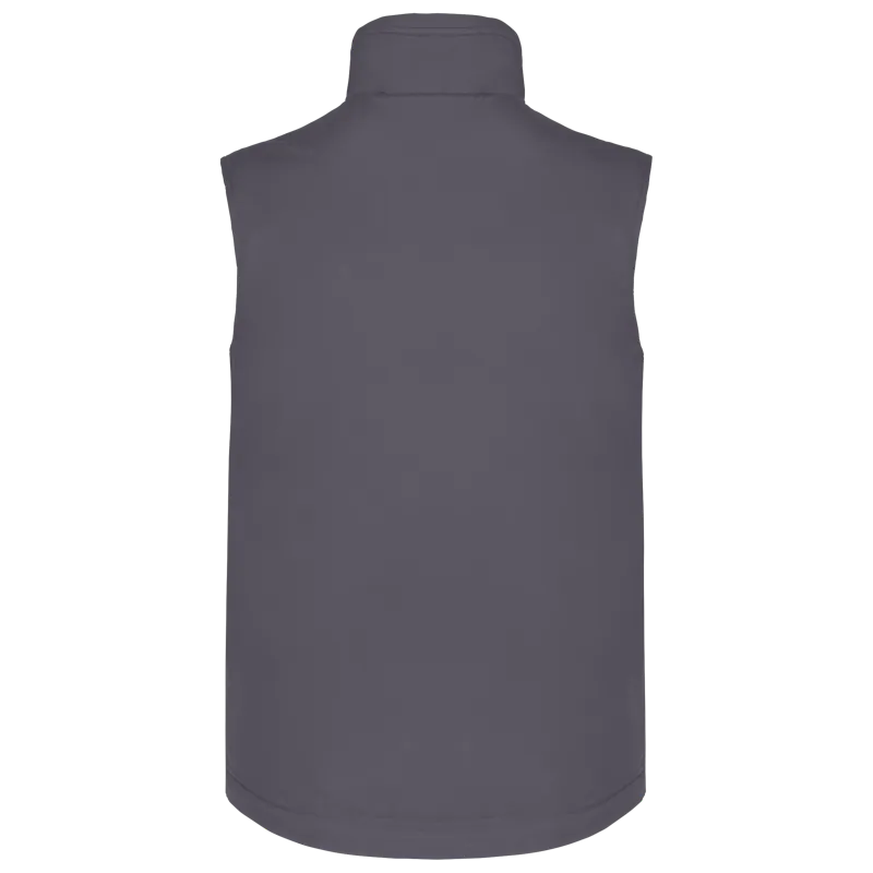 Met fleece gevoerde bodywarmer heren in Convoy Grey, achterkant
