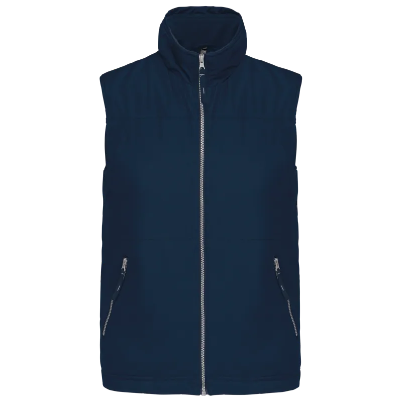 Met fleece gevoerde bodywarmer heren in Navy