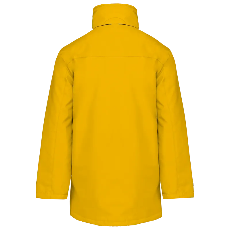 Gewatteerde parka in Yellow, achterkant