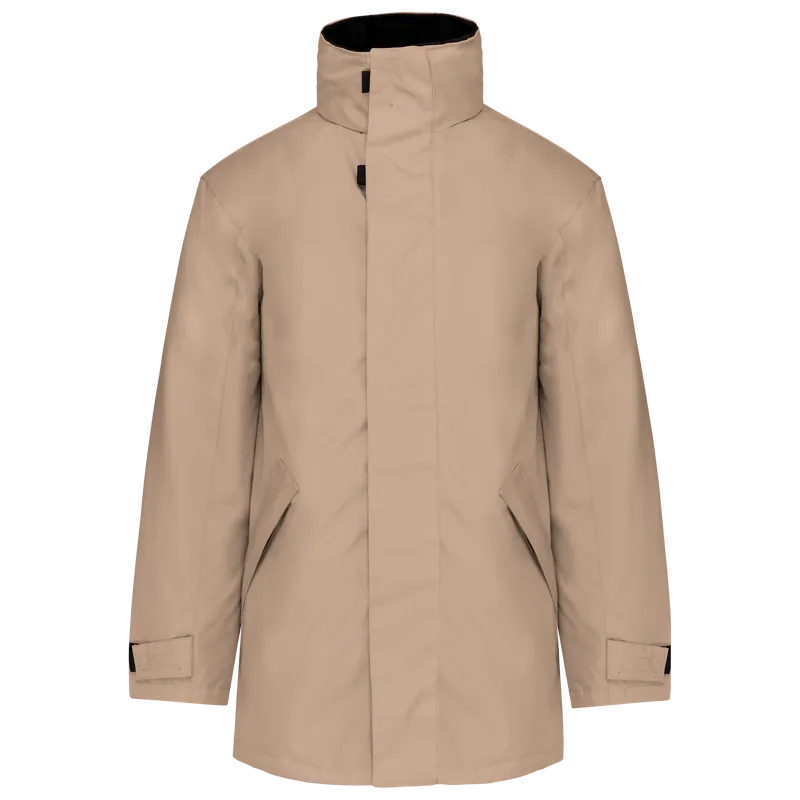 Gewatteerde parka in Beige