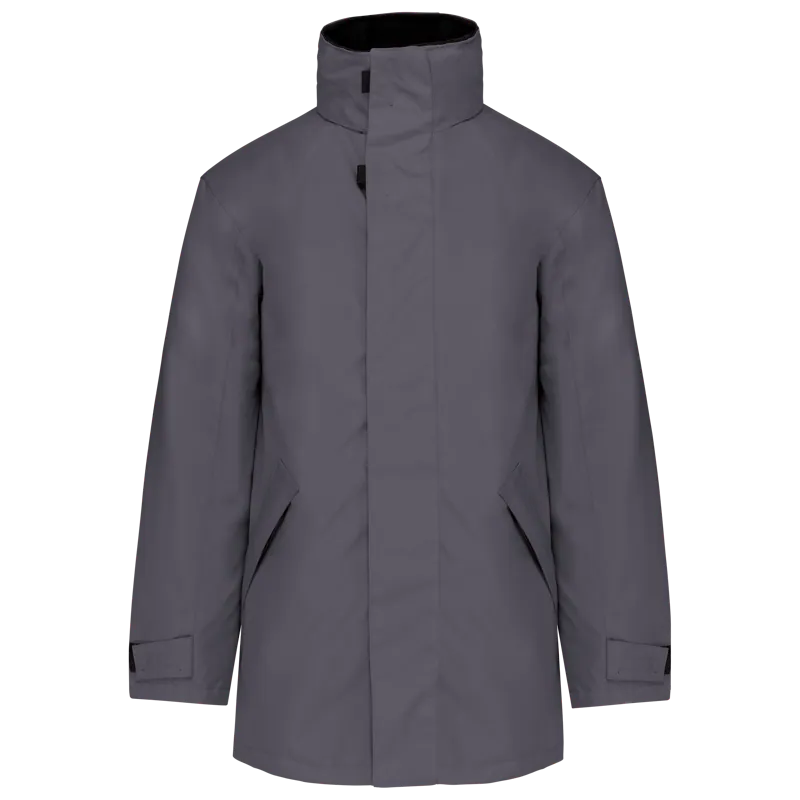 Gewatteerde parka in Convoy Grey